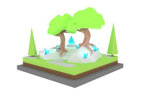 Isometric Nature Scene preview image
